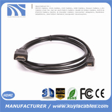 0.3m 1m 1.5m 2m 3m 5m 1ft 3ft 6ft 10ft 15ft MICRO HDMI a HDMI cable 1.3 1.4 1080p con el oro de Ethernet plateado para los teléfonos de la célula